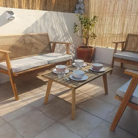2 Pieces, Belle Terrasse, Clim & Wifi Apartmán Antibes